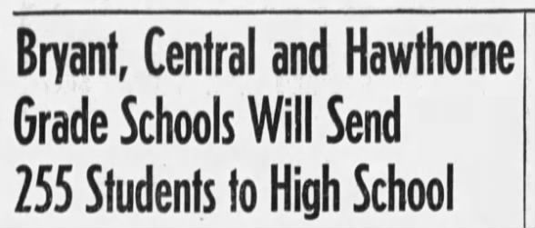 Students Entering High School, Helena IR May 29, 1955